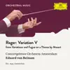 Royal Concertgebouw Orchestra & Eduard van Beinum - Reger: Variations and Fugue on a Theme by Mozart, Op. 132: Variation V - Single